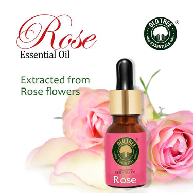 Old Tree Rose Essential Oil for Hair Growth for Women & Men (15ml) - Pure and Natural Oil with Dropper for Skin, Body, Diffuser, Aroma Therapy & Relaxation